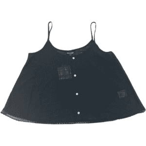 Joe Boxer Women's Camisole / See Through Tank Top / Black / Size Medium