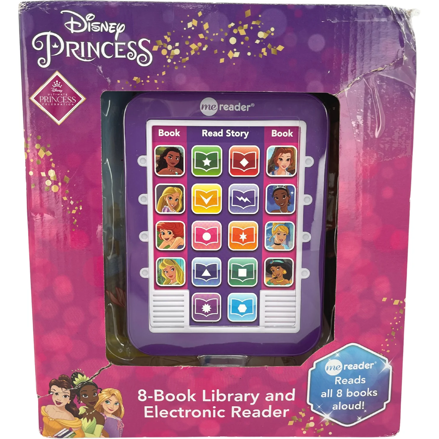 Disney Electronic Reader / Disney Princess / 8 Books / Kid's E-Reader