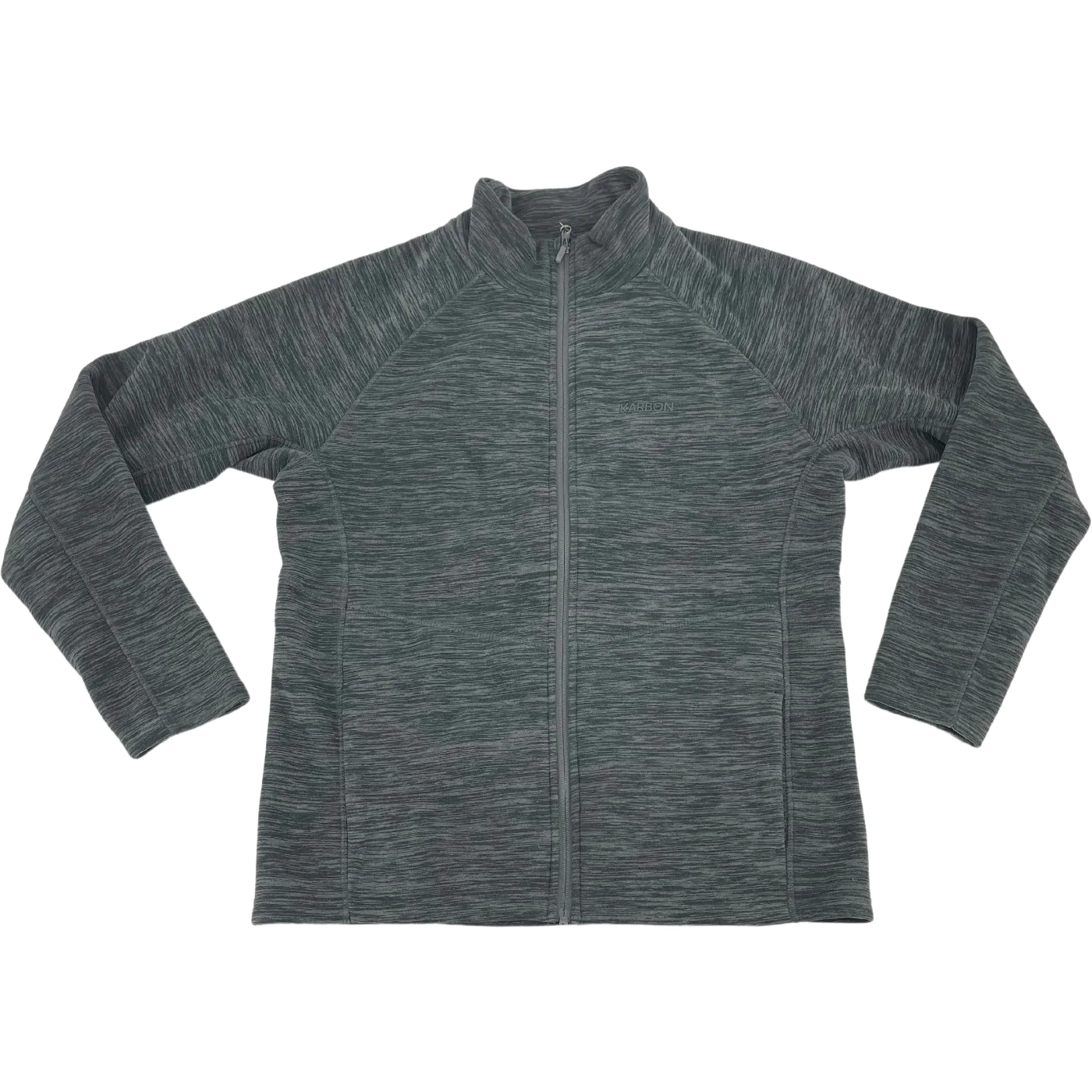 Karbon Men's Zip Up Sweater / Grey / Size Medium