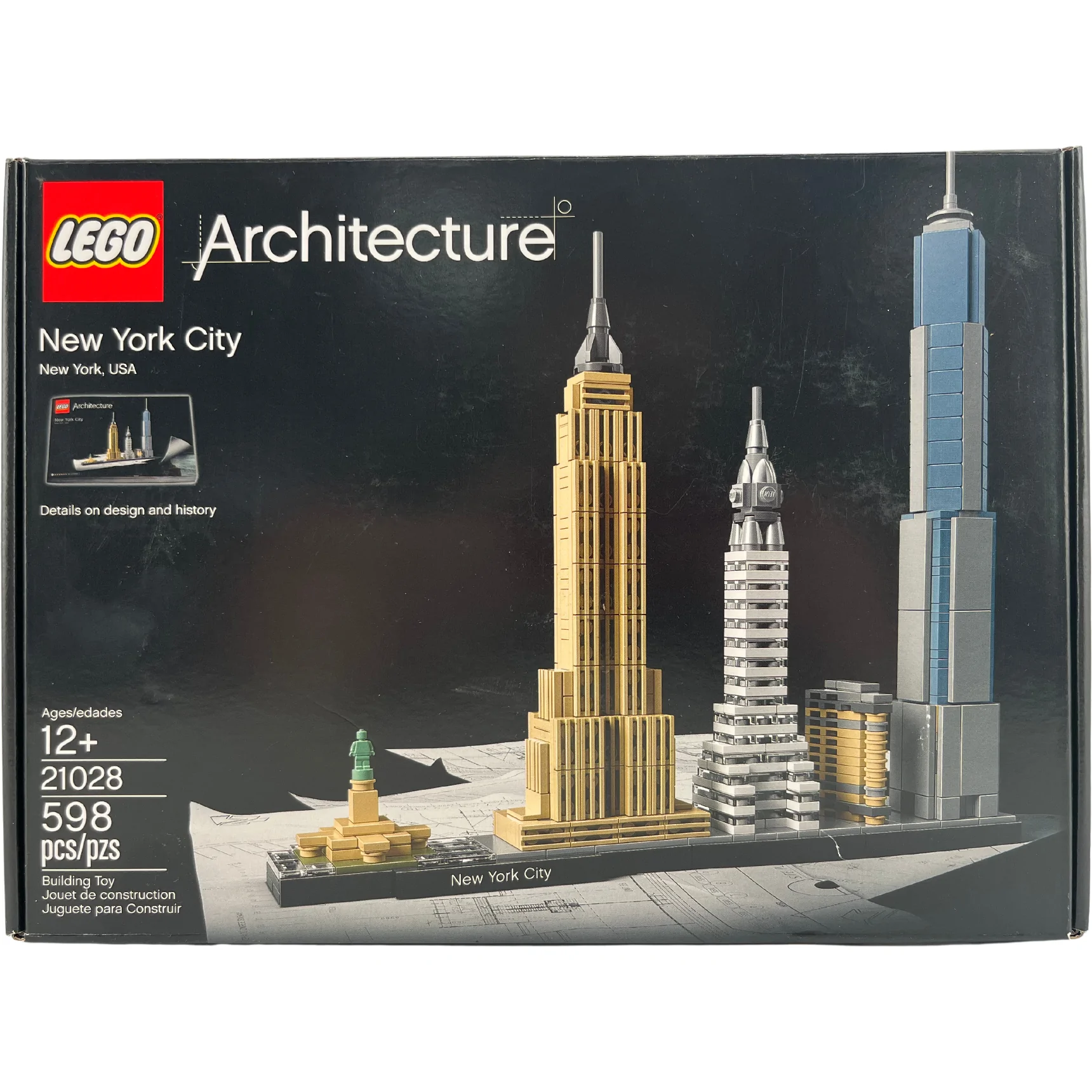 Lego Architecture New York City Building Set / 21028 / 598 Pieces / 12+ **DEALS**