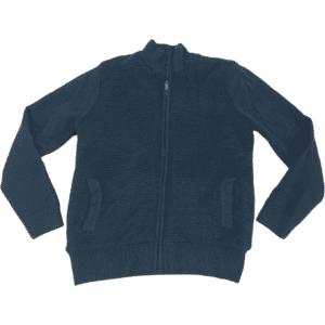Emanuel Men's Zip Up Sweater / Fleece Lined / Navy / Size Medium