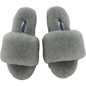 Pajar Women's Slippers / Flip Flop Slippers / Blue / Fuzzy / Size 40M