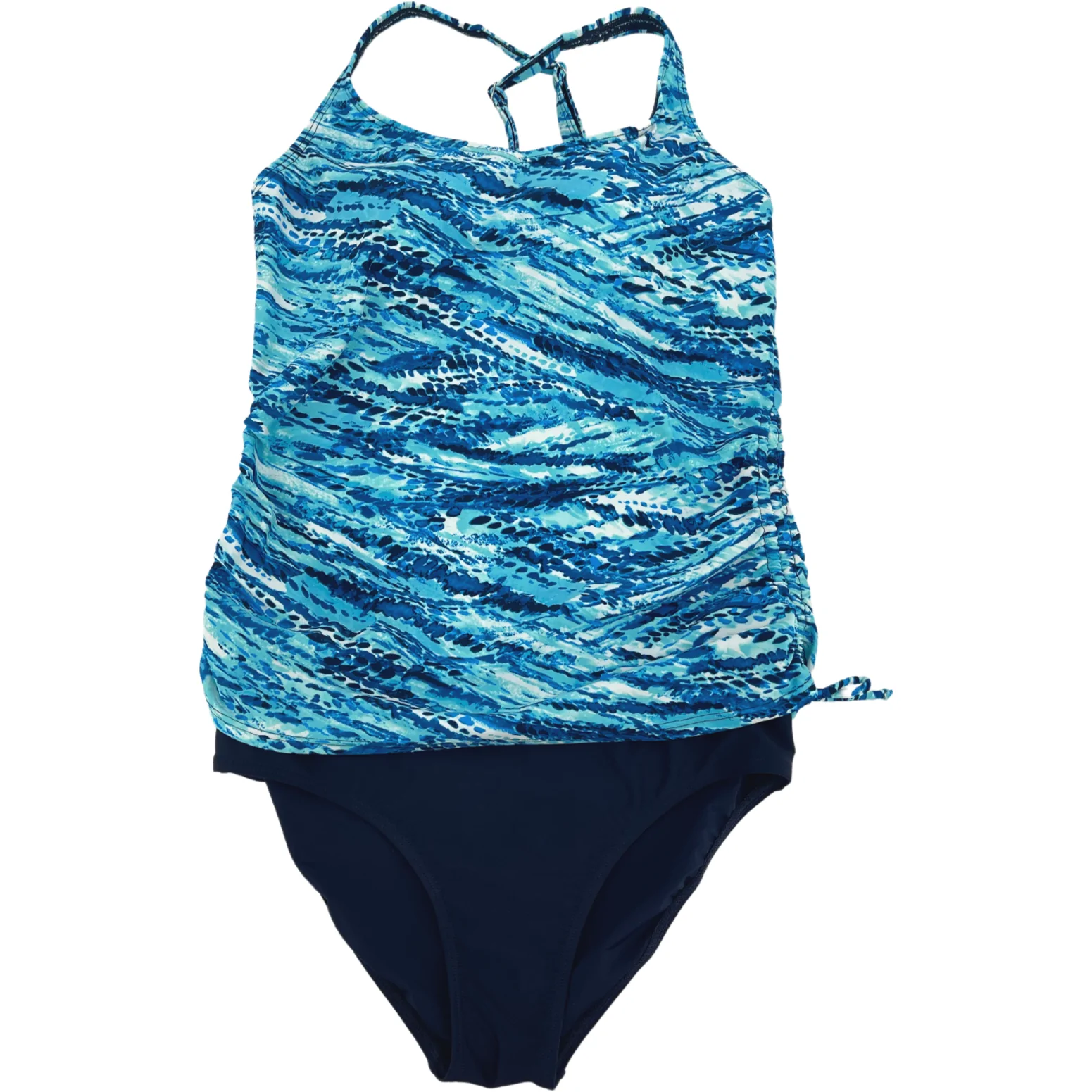 Roots Women's Bathing Suit / 2 Piece / Blue / Size 10
