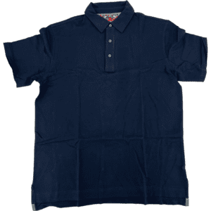 Robert Graham Men's Short Sleeve Polo Shirt / Navy Blue / Various Sizes