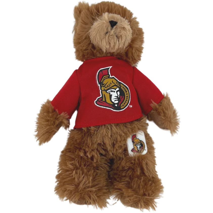 NHL Ottawa Senators Plush Jersey Bear / Teddy Bear / Brown & Red / 9" / Ages 3+