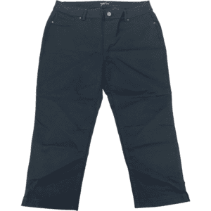 Up! Women's Capri Pants: Denim Style / Cropped Pants / Black / Size 14 **No Tags**