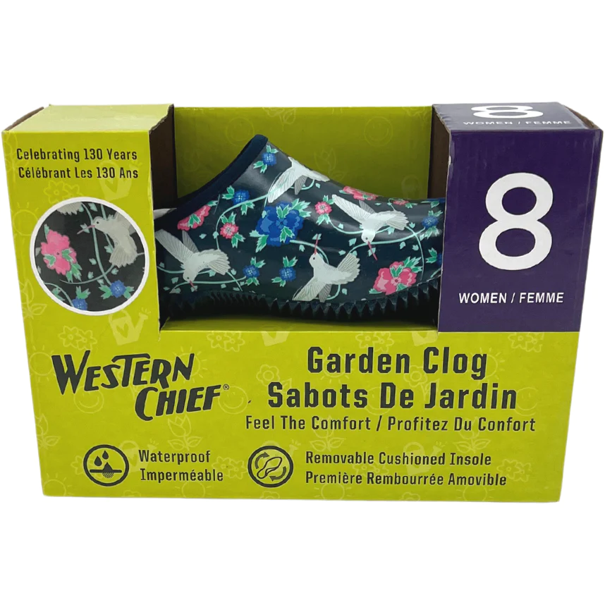 Western Chief Garden Clog / Floral & Navy / Various Sizes