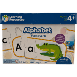 Learning Resources Alphabet Puzzle Cards / Puzzle Cards / Age 4+