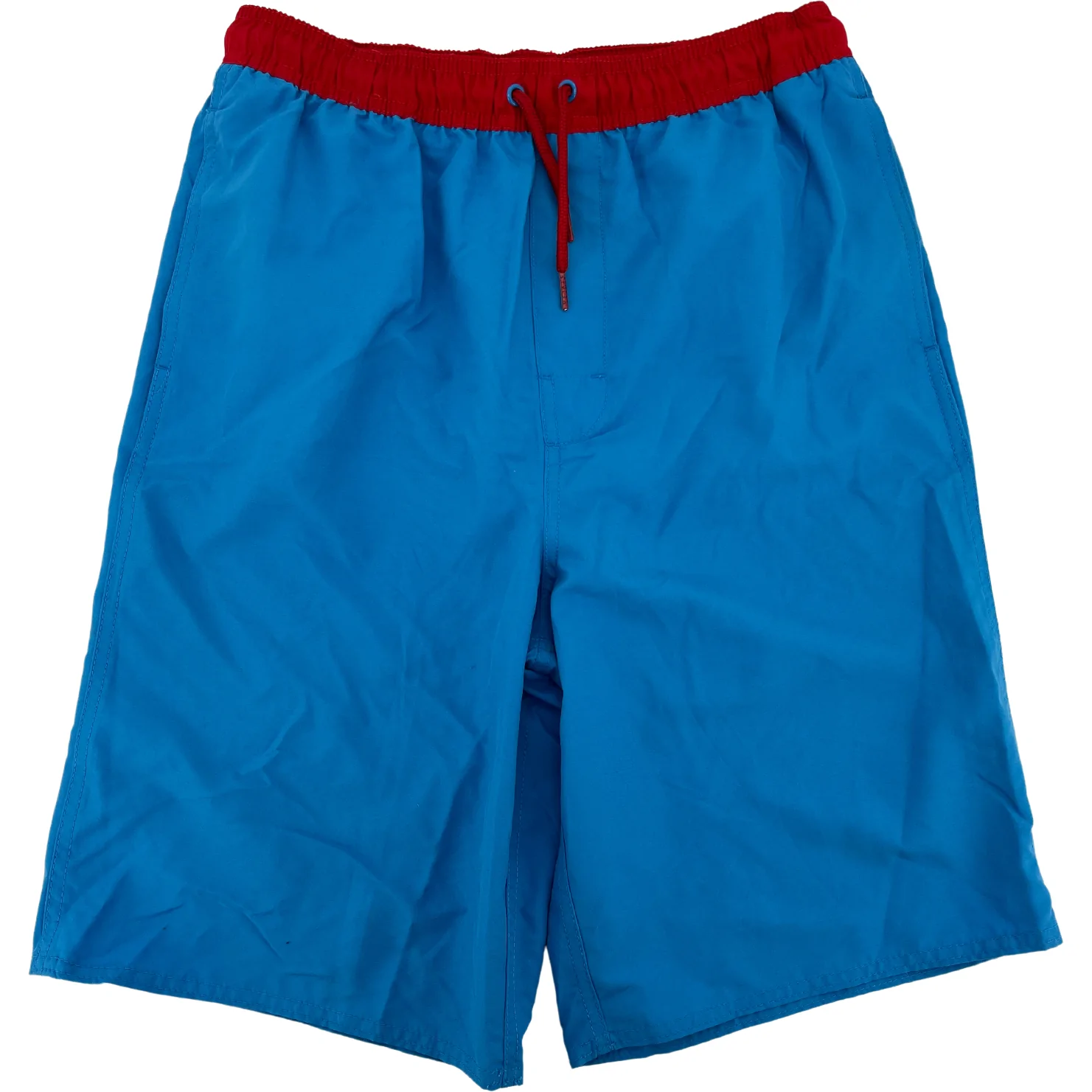Simply Styled Children's Bathing Suit / Boy's Swim Trunks / Blue & Red / Size XLarge