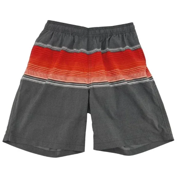 Kirkland Men's Swim Trunks / Swim Shorts / Grey & Orange / Various Sizes
