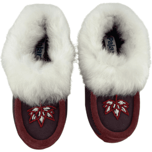 Pajar Women's Slippers / Farrah Moccassin / Burgundy / Size 40 M