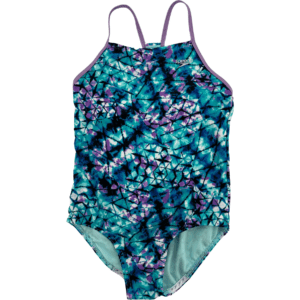Speedo Girl's Bathing Suit / One Piece Swim Suit / Purple & Blue / Various Sizes