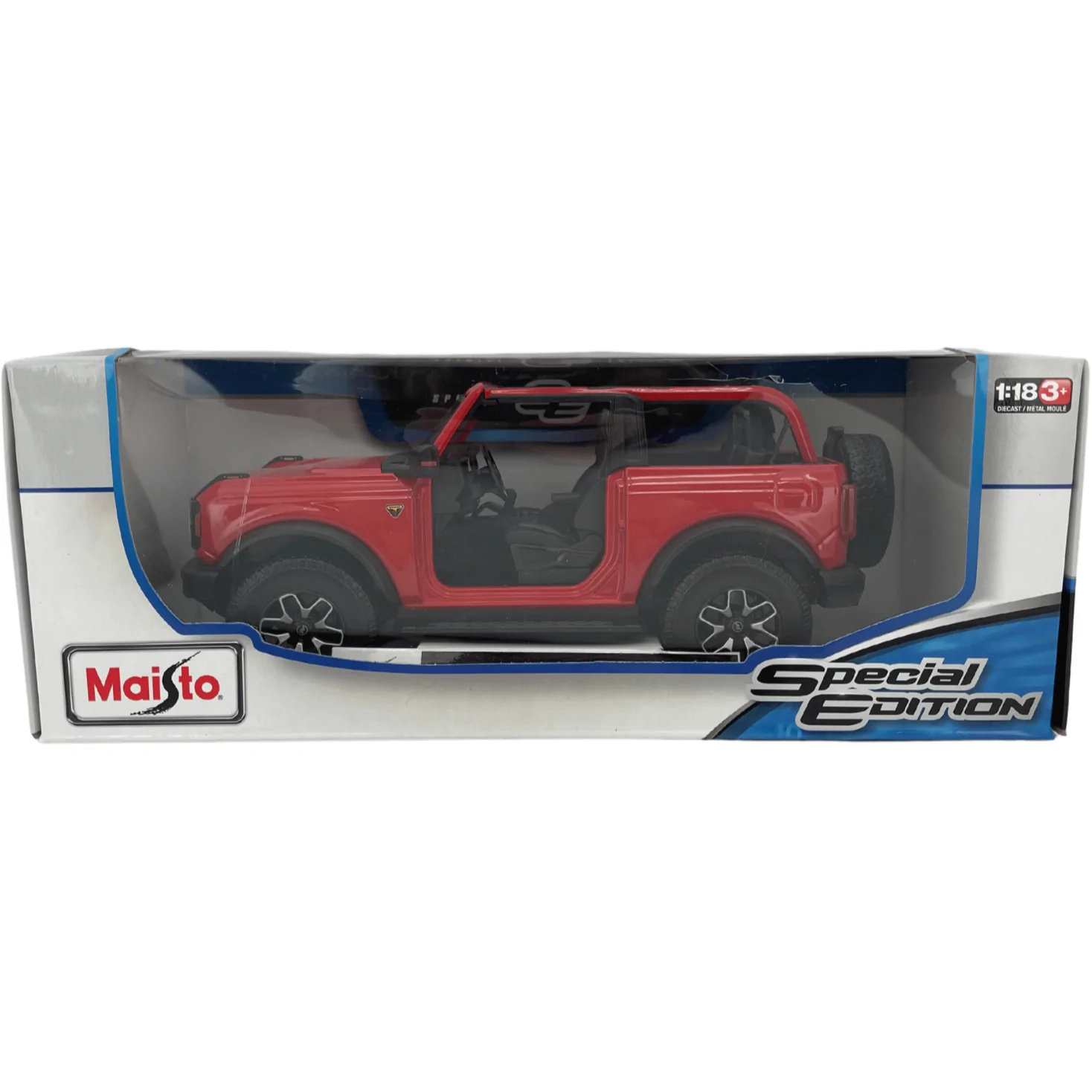 Maisto Die Cast Model Car / 2021 Ford Bronco Badlands / Special Edition / Red **DEALS**