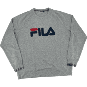 Fila Men's Pull Over Sweater / Men's Lounge Wear / Light Grey / Various Sizes