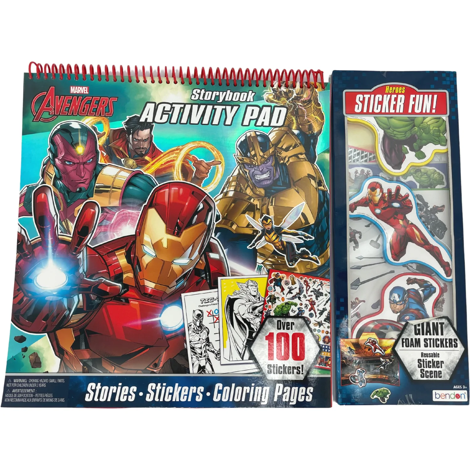 Marvel Avengers Giant Activity Book / Story Book with Stickers & Colouring Pages / 100+ Stickers **DEALS**