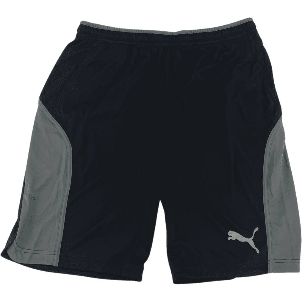 Puma Men's Active Shorts / Black & Grey / Size Large