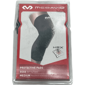 McDavid Protective Pads / 6446 Hex Leg Sleeve / Black / Size Medium