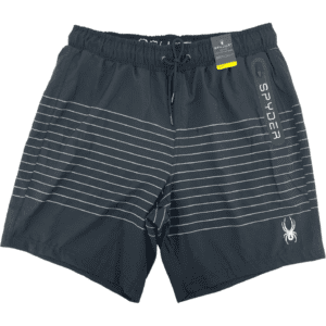 Spyder Men's Swim Shorts / Men's Swim Trunks / Black & Grey / Various Sizes