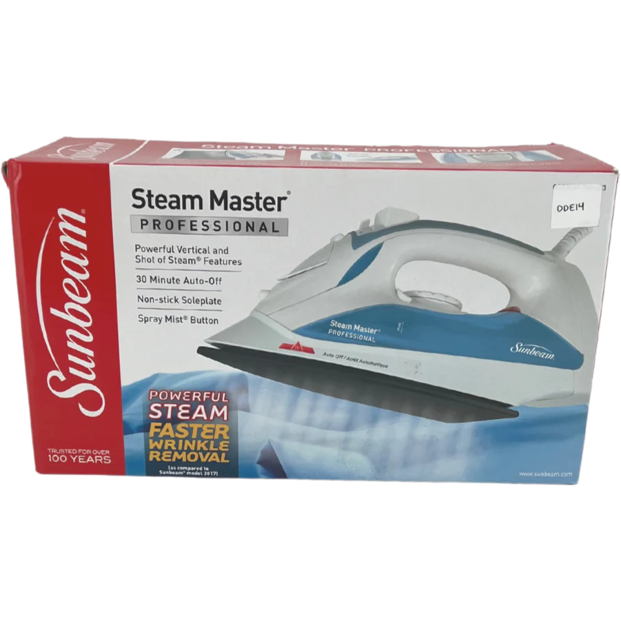 Sunbeam Steam Master Professional Iron / White & Blue **Deals**
