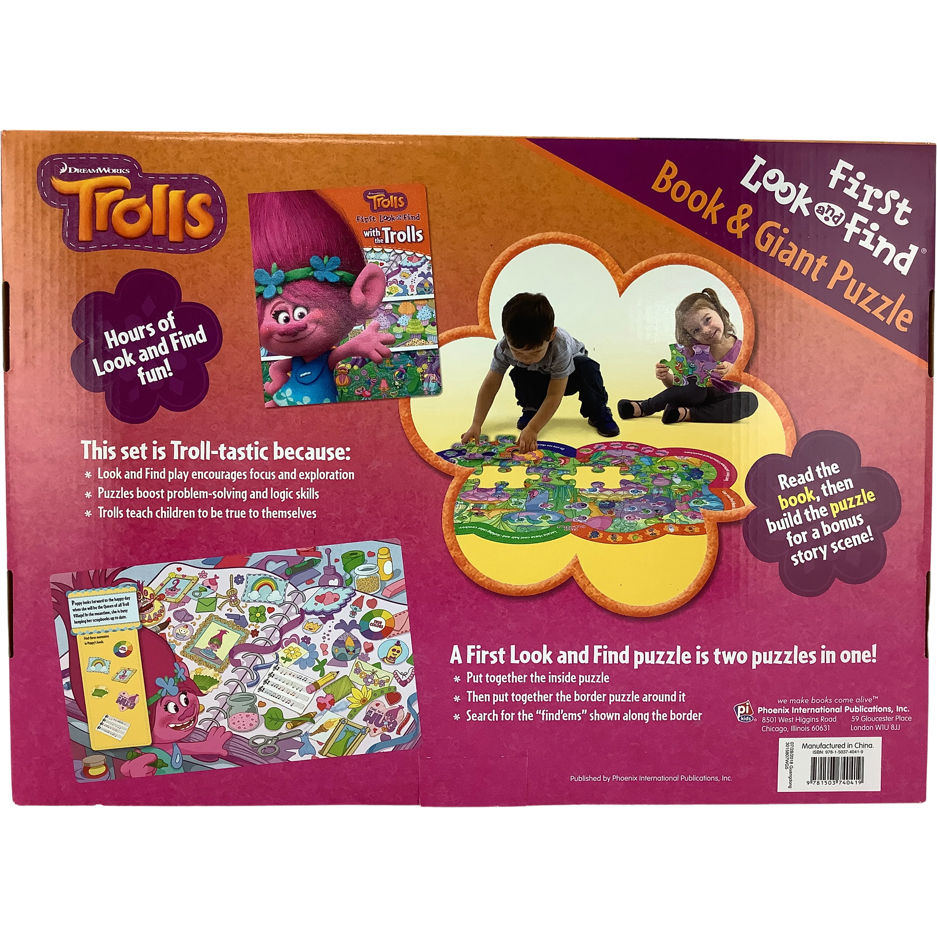 DreamWorks Trolls Book and Puzzle / First Look and Find / Giant Floor Puzzle **DEALS**
