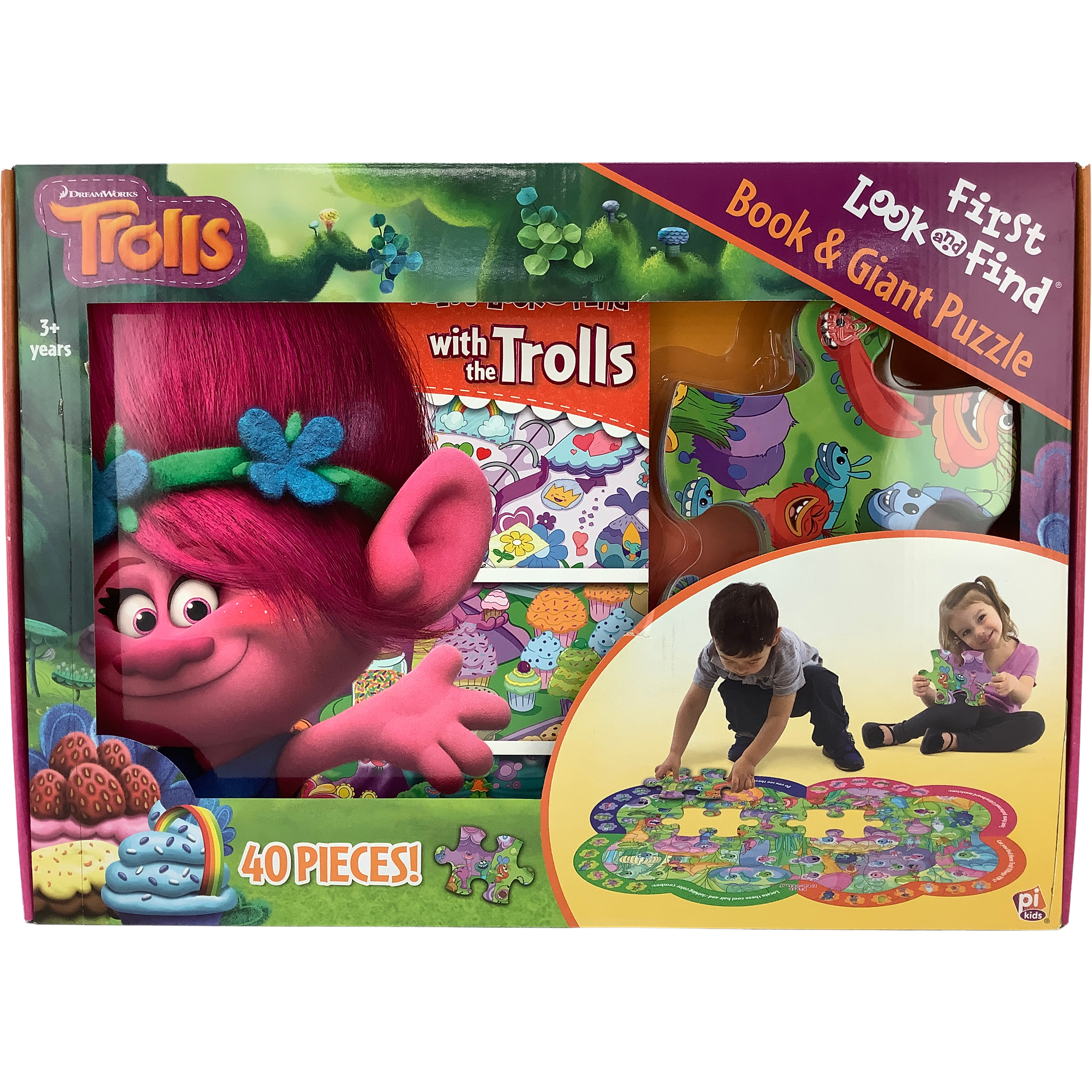 DreamWorks Trolls Book and Puzzle / First Look and Find / Giant Floor Puzzle **DEALS**