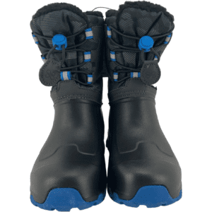 XMTN Children's Winter Boots / Boys Winter Boots / Black & Blue / Size 12