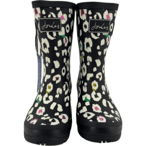 Joules Women's Rubber Boots / Leopard Print / Navy / Size 6
