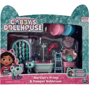 Gabby's Doll House MerCat's Primp & Pamper Bathroom / Spa Bathroom / Children's Toy