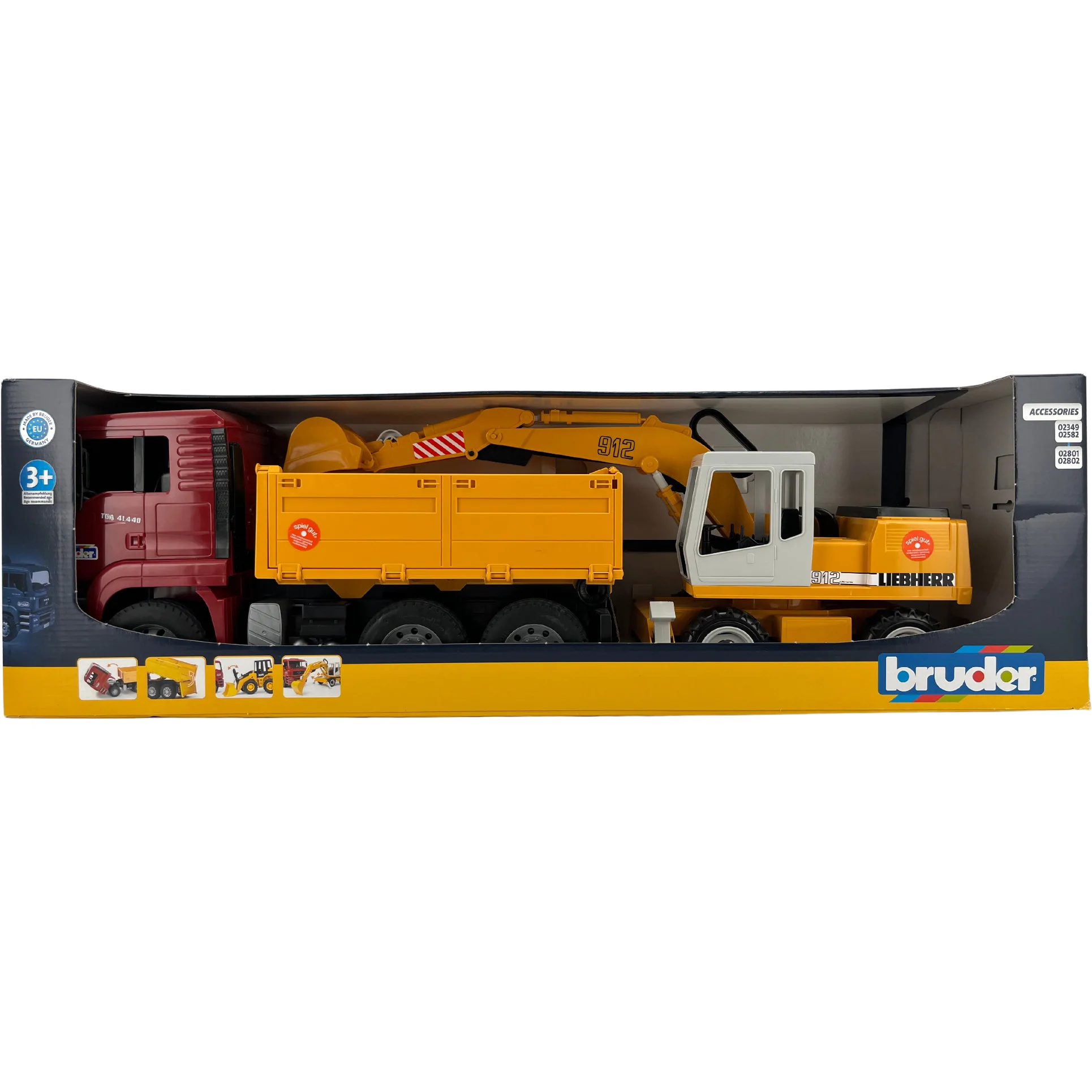 Bruder Trucks & Construction Toys / Truck with Dumping Bed / Excavator