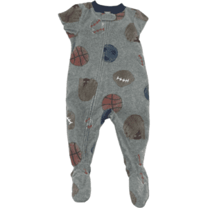 Carter's Boy's One Piece Pyjama Set / Zip Up Pyjama / 2 Pack / Sports Theme / Size 6M