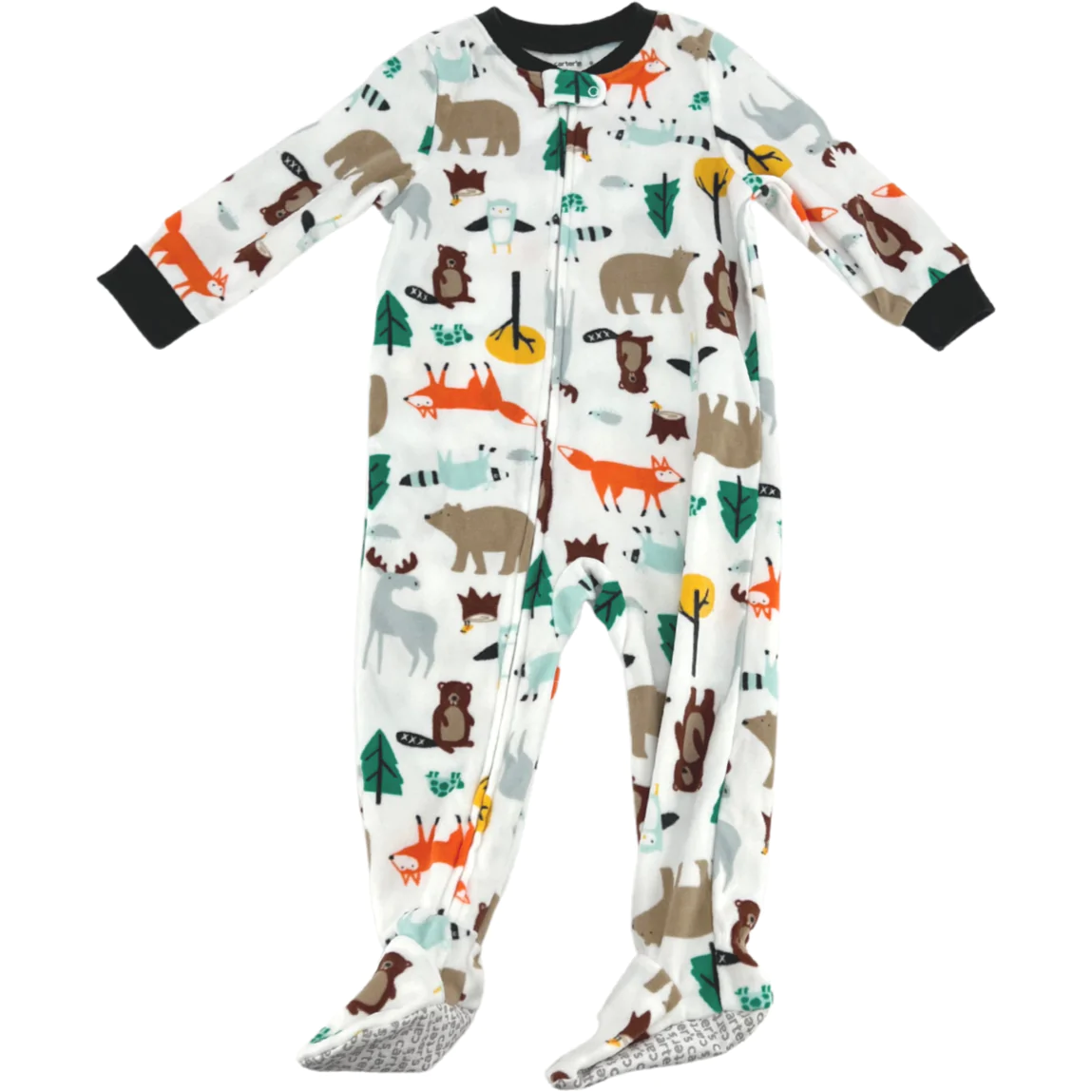 Carter's Kid's One Piece Pyjama / Zip Up Pyjama / Forest Animal Theme / Size 18M
