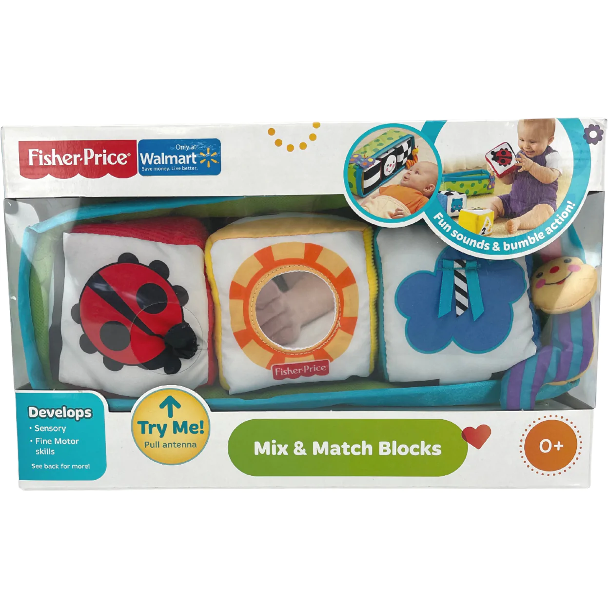 Fisher Price Mix and Match Blocks / Sensory Toy / Toys for Infants