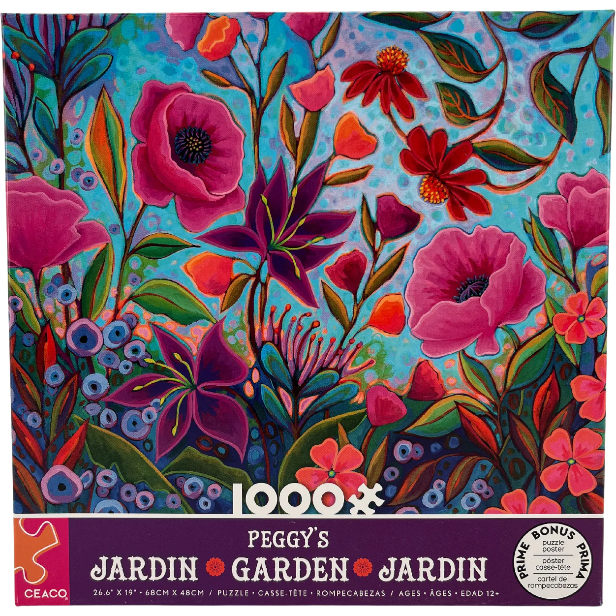 Ceaco Garden Puzzles / 1000 Pieces / Various Flower Garden Displays