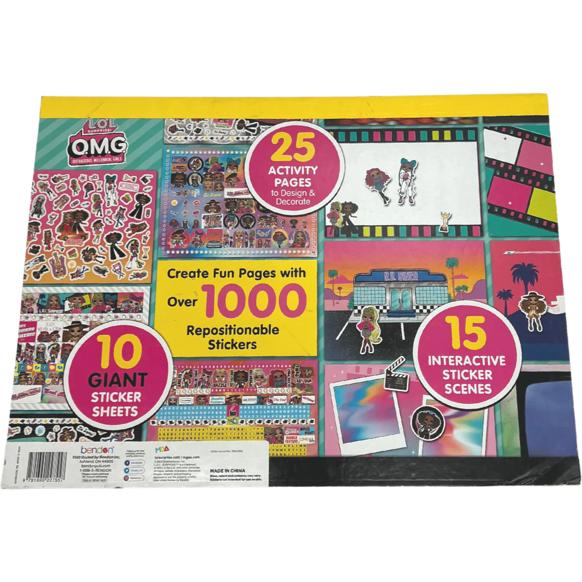LOL Surprise Giant Sticker Activity Pad / Sticker Book / Ages 3+ CanadaWide Liquidations