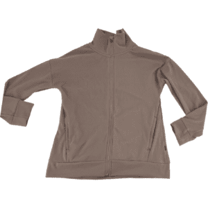Mondetta Women's Cozy Full Zip Jacket / Beige / Size Medium