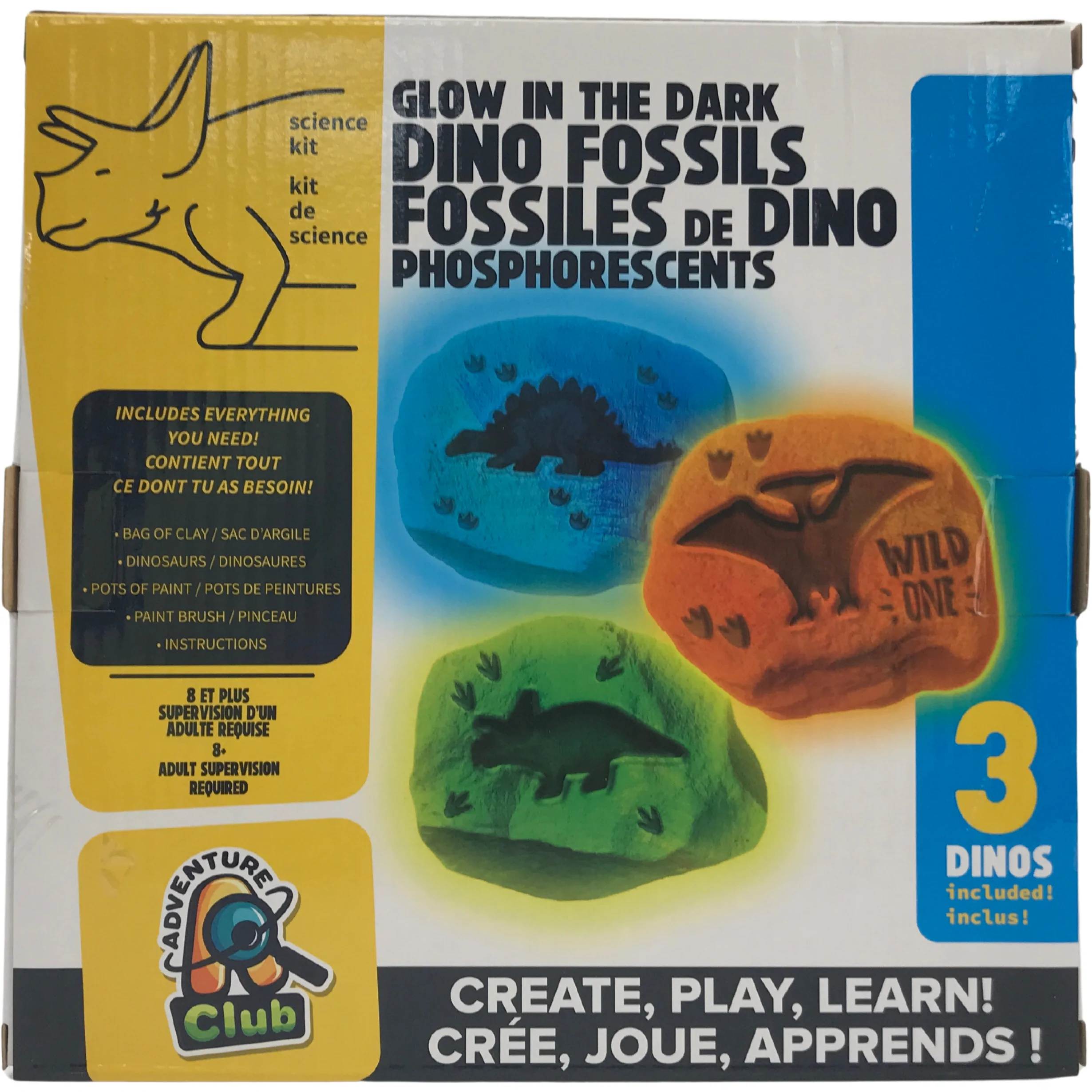 Glow In The Dark Dinosaur Fossils / 3 Dinosaurs / STEM Learning **DEALS**
