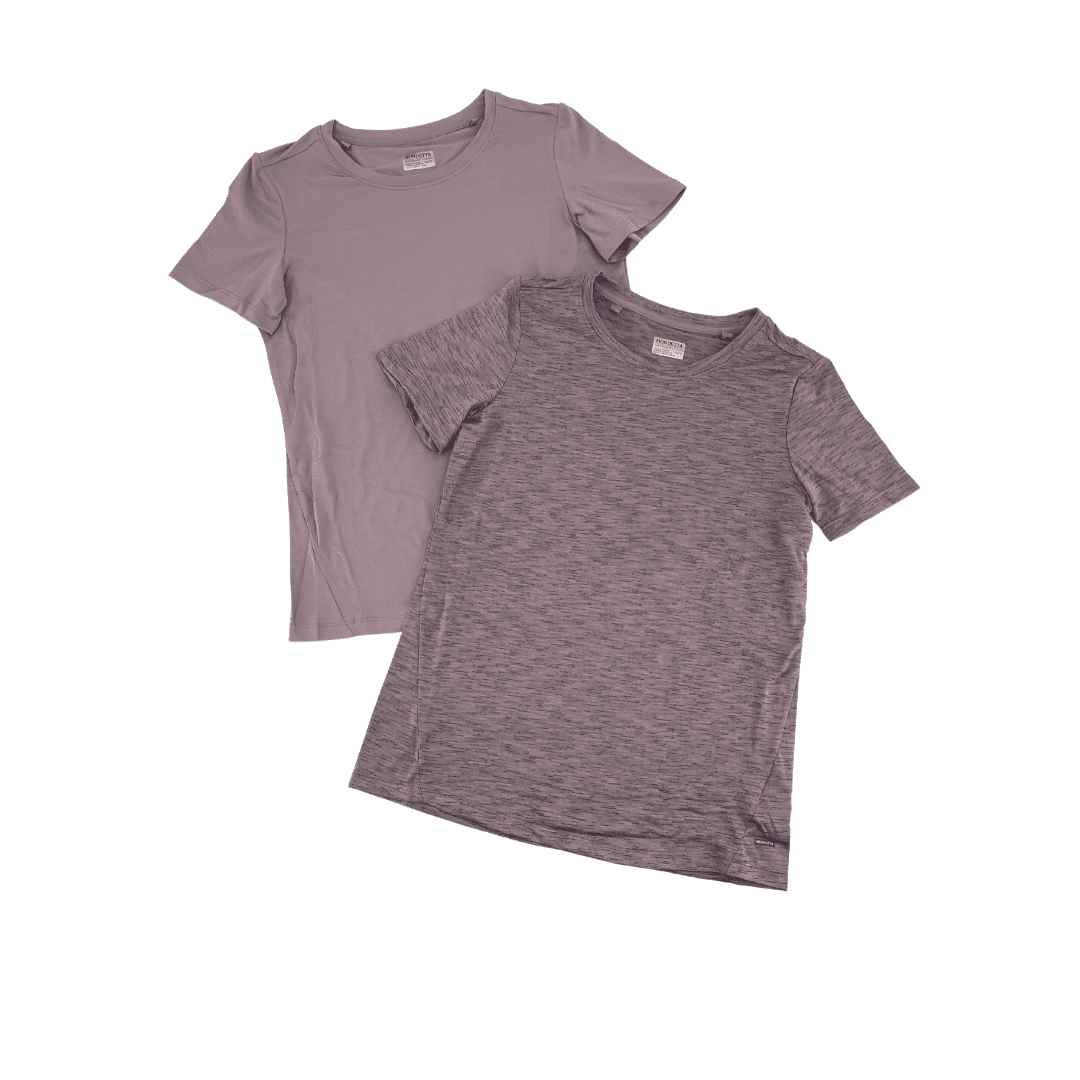 Mondetta Women’s 2 Pack of Purple Active Tees / Size XSmall