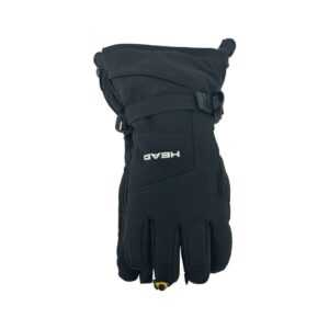 Head Adult Black Winter Gloves with Long Cuffs