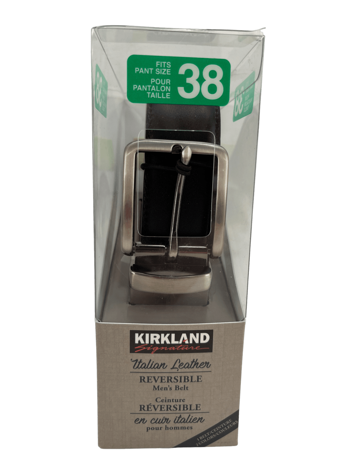 Kirkland Men’s Reversible Leather Belt / Various Sizes CanadaWide