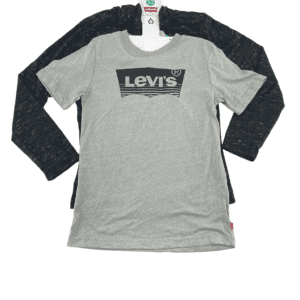 Levis Boy's Grey & Black Shirts