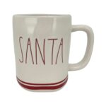 Rae Dunn White & Red Santa Coffee Mug