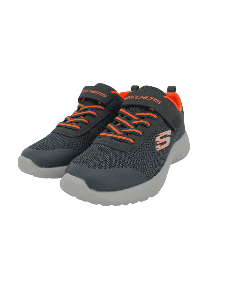 Skechers Boy's Running Shoes Grey and Orange
