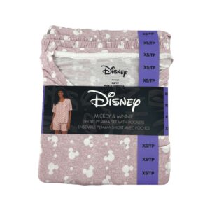 Disney Women's Mickey and Minnie PJ Set