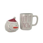 Let It Snow Rae Dunn Mug with Topper1