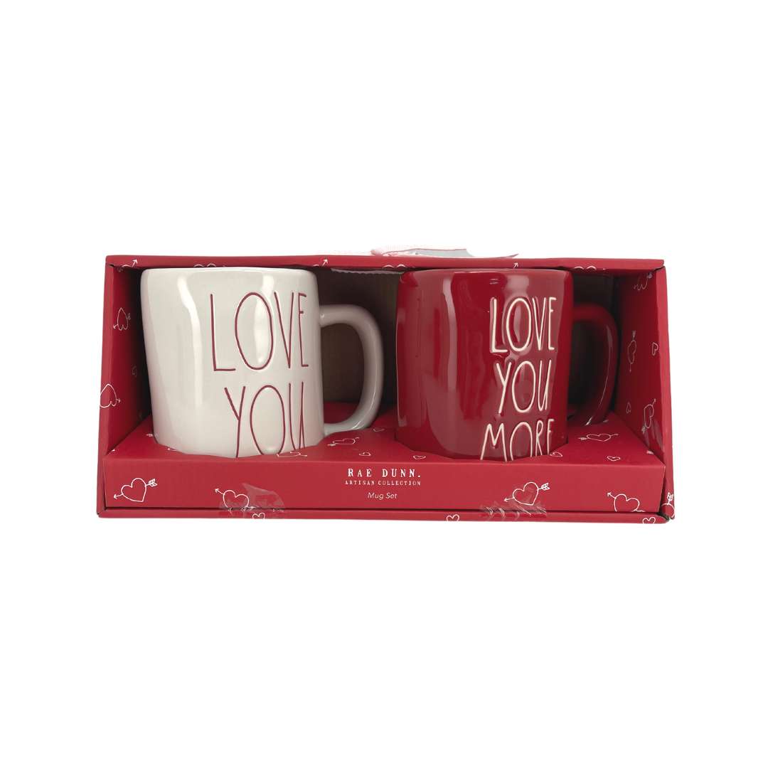 Rae Dunn Love You and Love You More Coffee Mugs