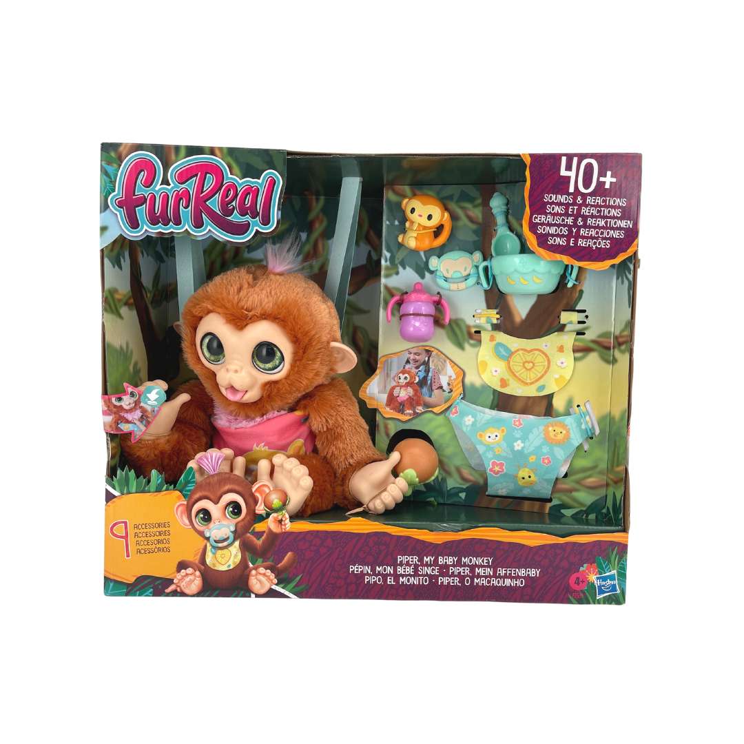 FurReal Piper, My Baby Monkey Interactive Toy