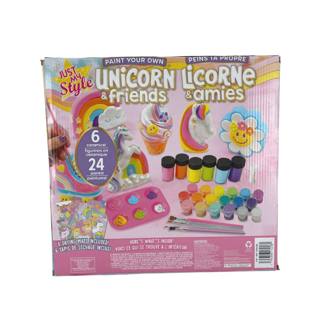 Just My Style Paint Your Own Unicorn & Friends Ceramics Set