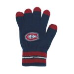 NHL Boy's Navy Montreal Canadiens Gloves 02
