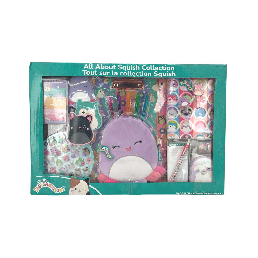 Squishmallows All About Squish Collection : Purple Squid Pouch