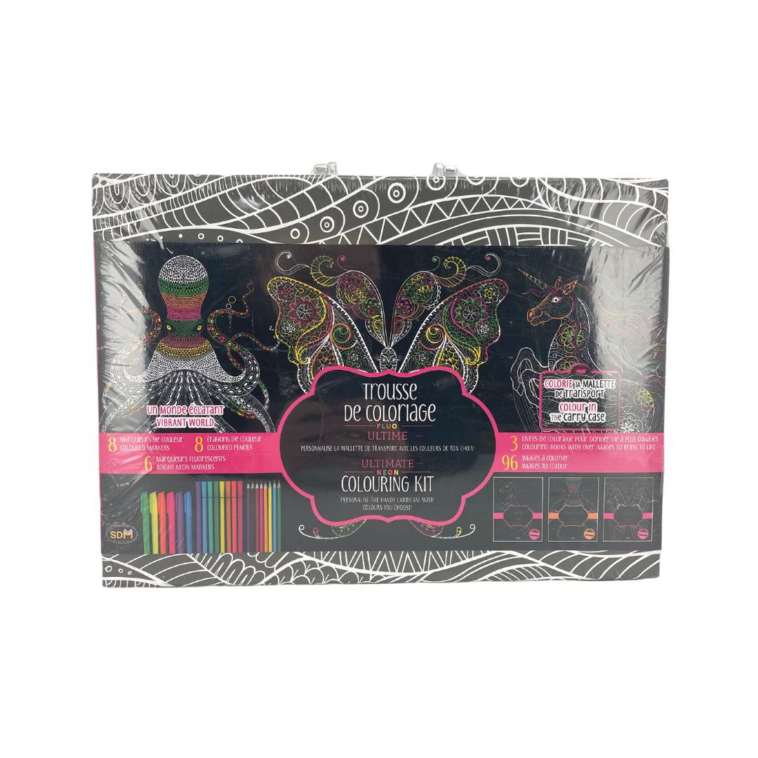 Ultimate Adult Neon Colouring Kit